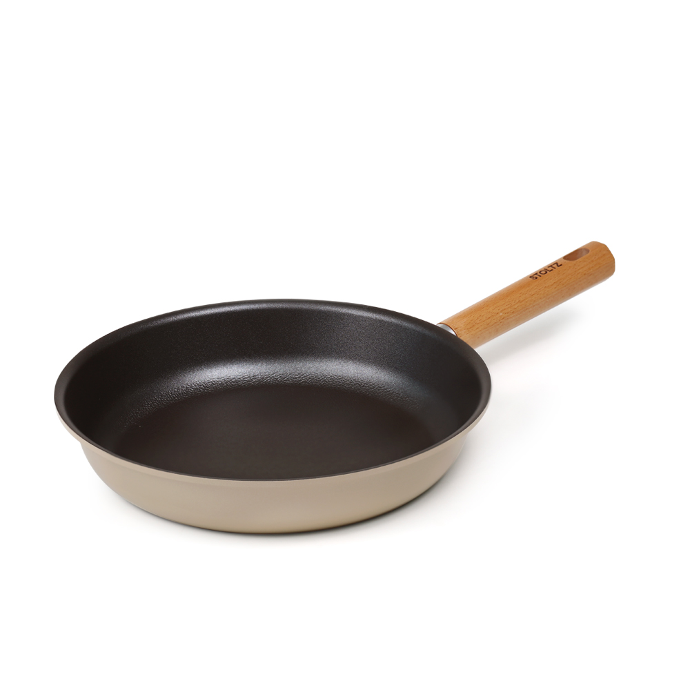 STOLTZ 슈톨츠 초코 쿡웨어 IH 프라이팬 24cm 원목손잡이 통주물 후라이팬 - 상세 이미지 5