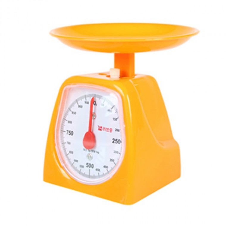 주부저울 1kg 오렌지 주방 요리 베이킹 계량 : 땡스컴퍼니