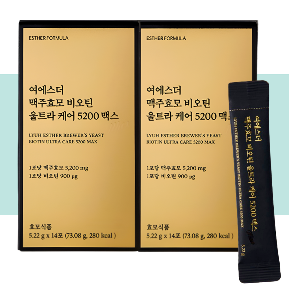 에스더포뮬러 맥주효모 비오틴 여에스터 ULTRA맥스5200 14포X2박스