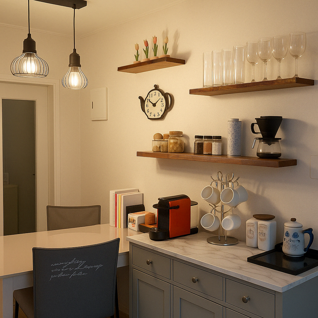 아이린 멀바우 원목 나무 무지주 벽걸이 벽 선반 400 콘크리트벽