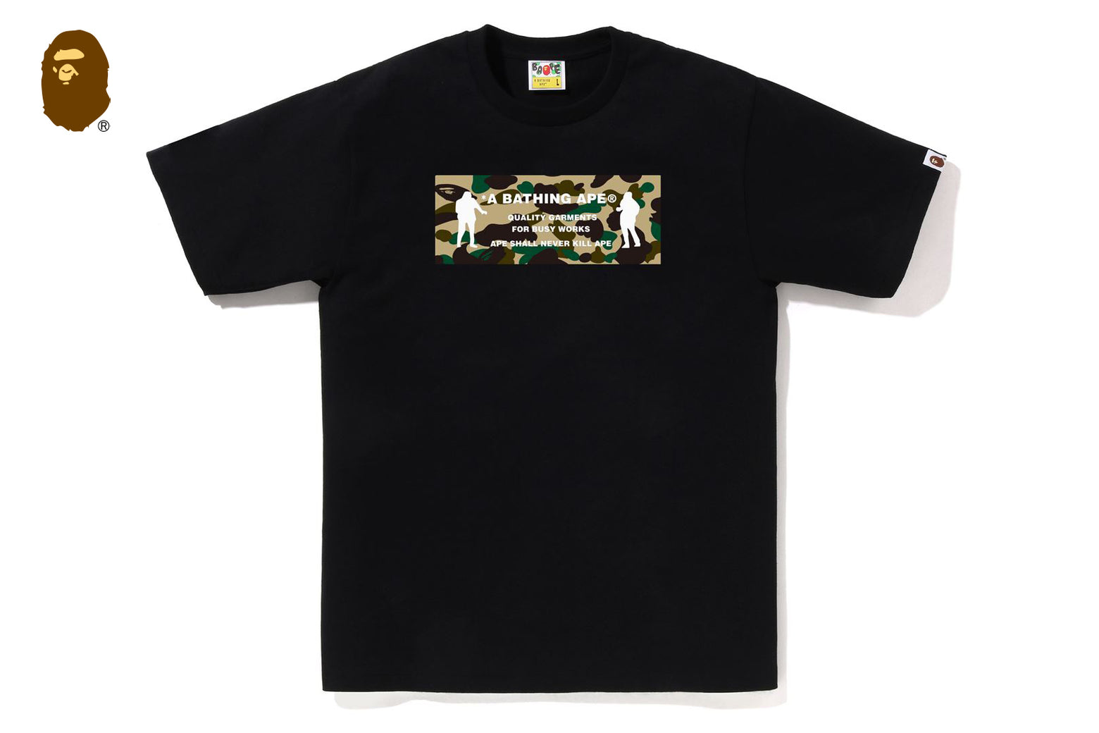 베이프 반팔티 1ST CAMO ARMY NAME TEE 4월 신상 1L30-110-014 - 상세 이미지 4