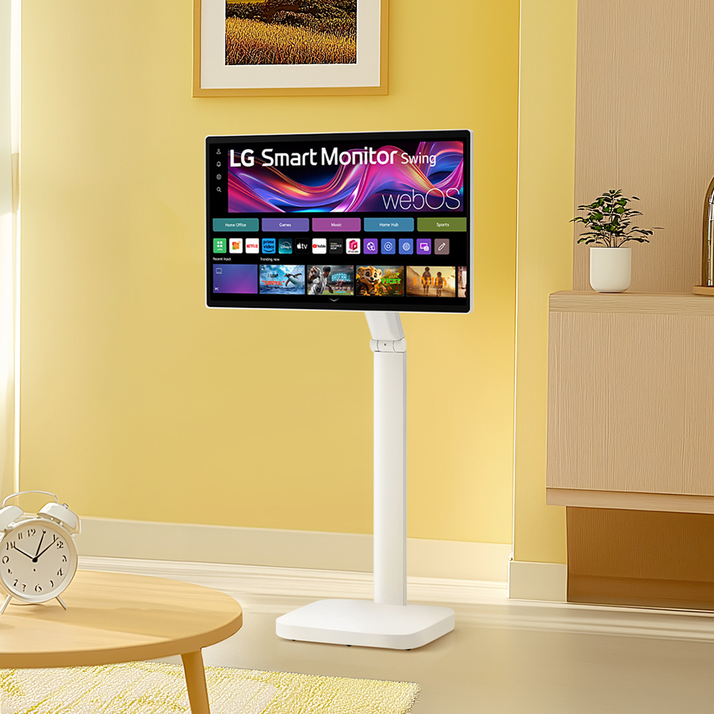 [최대91만] LG 스마트모니터 스윙 32U889SAW 80cm(32인치) 이동형 이동식 TV 스탠바이미