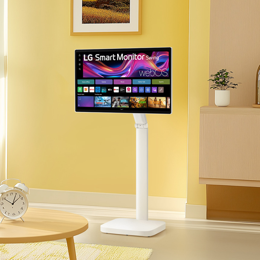 [혜쇼라 최대83만 LG 스마트모니터 스윙 32U889SAW 80cm(32인치) 4K UHD 터치 이동형 이동식 TV 스탠바이미 사진 2