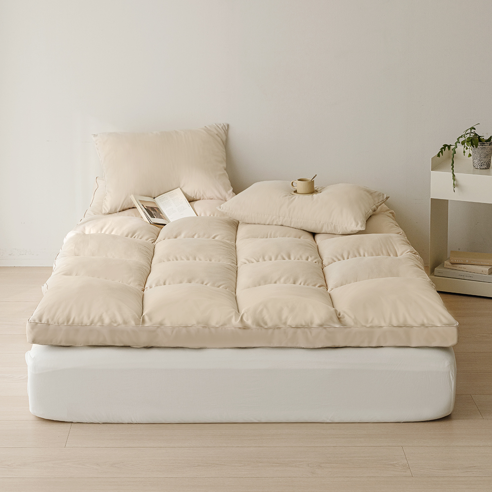 포근 통세탁 두꺼운 침대 토퍼 매트리스 슈퍼싱글