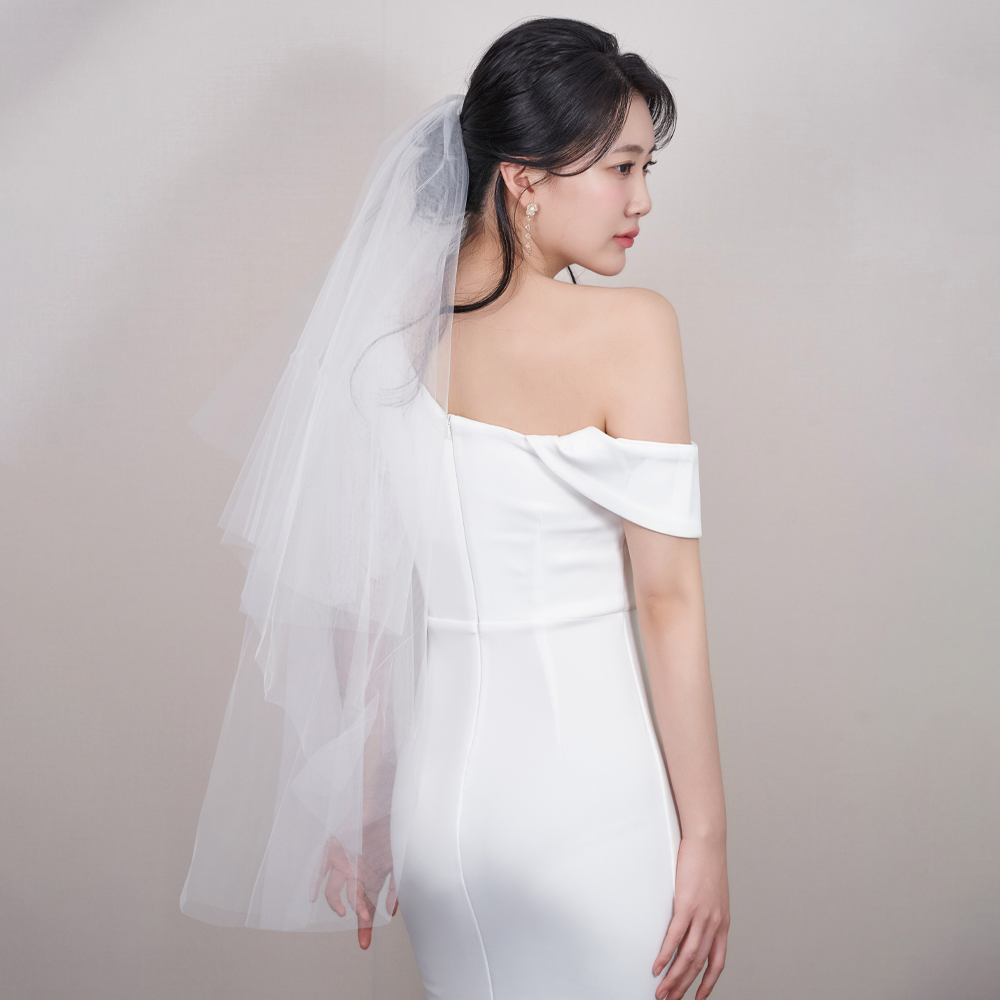루나 오프숄더 파티드레스 LDP92 결혼식2부 피로연 웨딩촬영 드레스 이미지 2