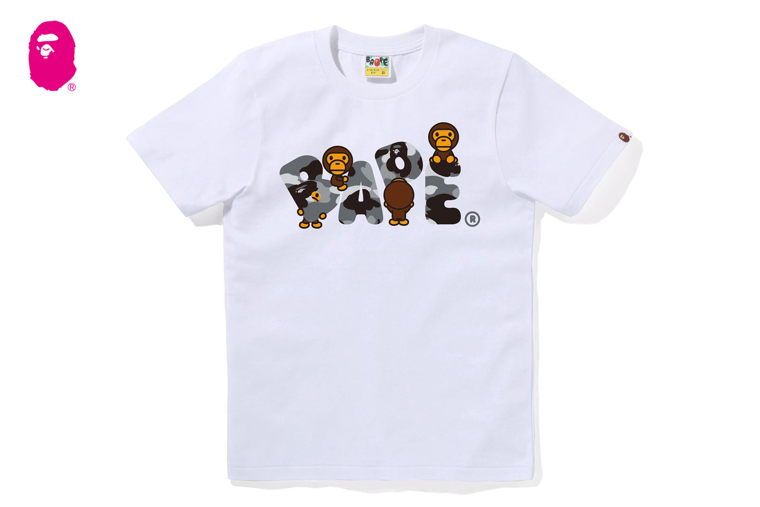 베이프 우먼즈 반팔티 1ST CAMO MILO BAPE LOGO TEE 4월 신상 2L30-210-016 - 상세 이미지 2