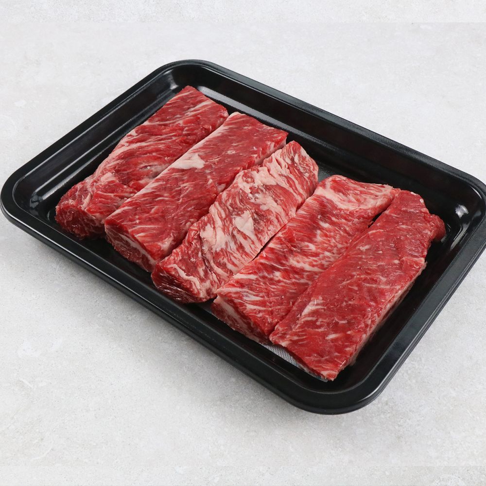 투뿔나인 한우 통갈비살 300g 소고기 갈비살 소갈비살 구이용 넘버나인 : 한우공장