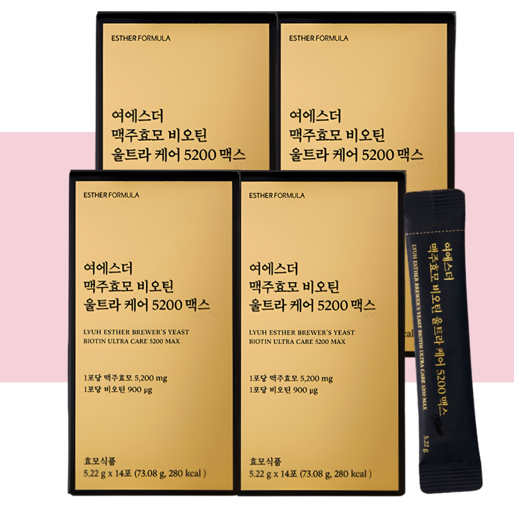 에스더포뮬러 맥주효모 비오틴 ULTRA맥스5200 여에스터 14포X4개