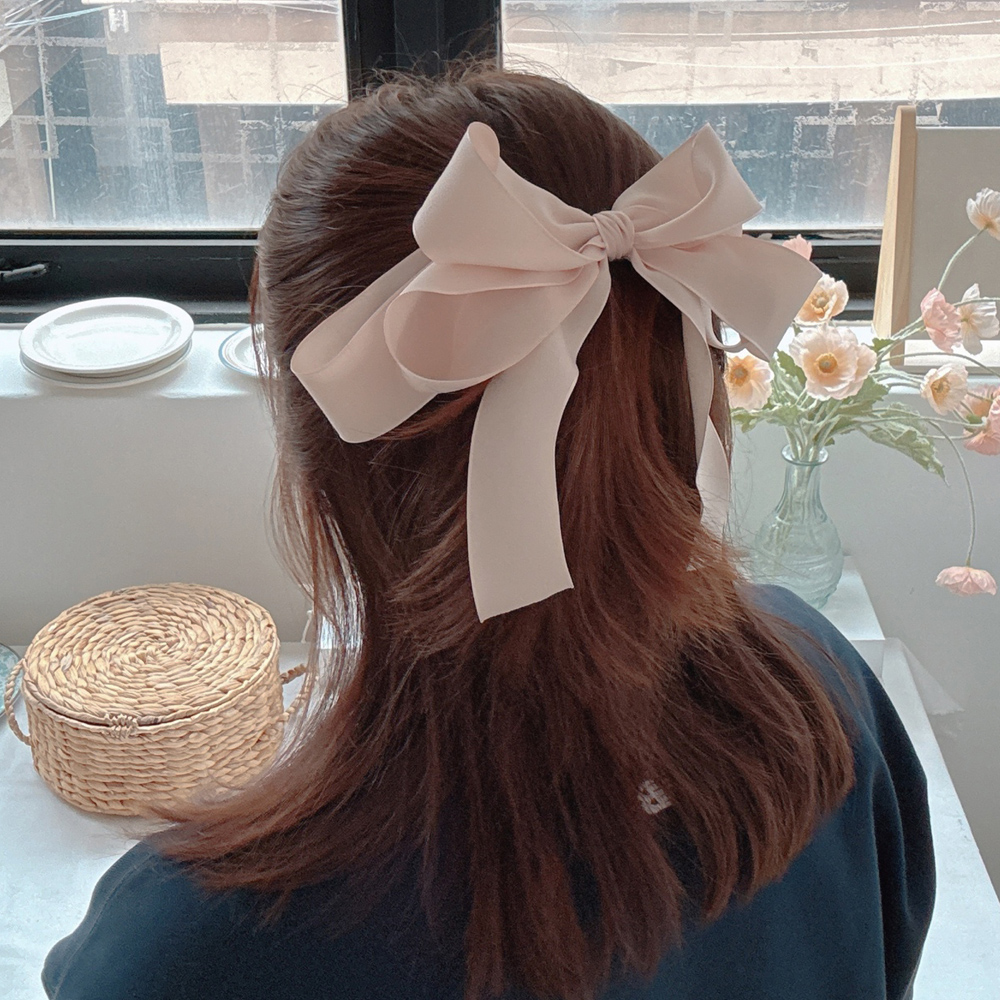 (제작)러블리여신 왕리본핀 올림머리 반묶음머리핀 볼륨핀 자동핀 헤어삔 삔 이미지 7