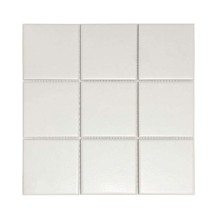 G98-WHITE-M 모자이크타일 백색무광 - 상품 이미지