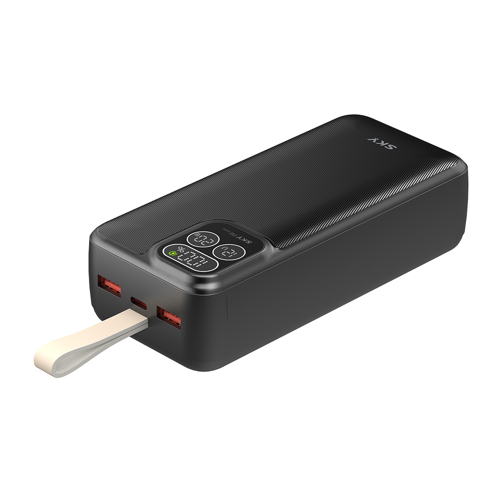 필 PD30 22.5W LCD 디스플레이 잔량표시 고속충전 보조배터리 30000mAh, 블랙 - 상세 이미지 4