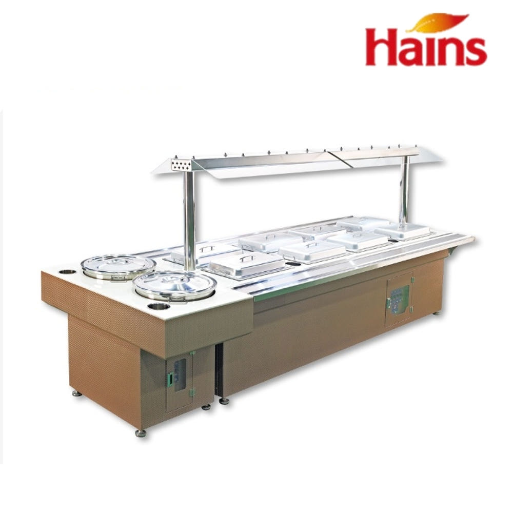 한식 뷔페 자율배식대 호텔 식당 반찬배식통 보온배식대 : 신일N위시웨이