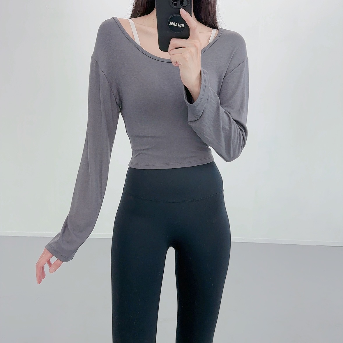 필라테스복 여성 요가복 필라테스복장 필라테스상의 애슬레저 요가옷 - 상세 이미지 4