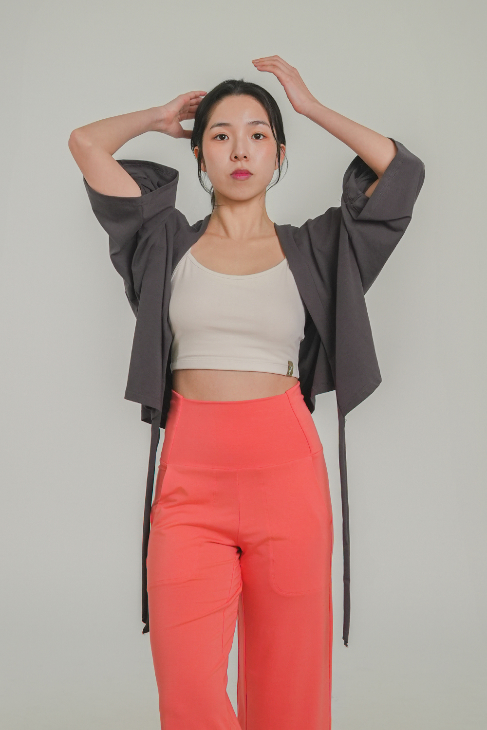 [에스라티] 아엠요기니 요가 커버업 가디건 하타 요가로브 여성 긴팔 요가복 필라테스복 상의 이미지 7