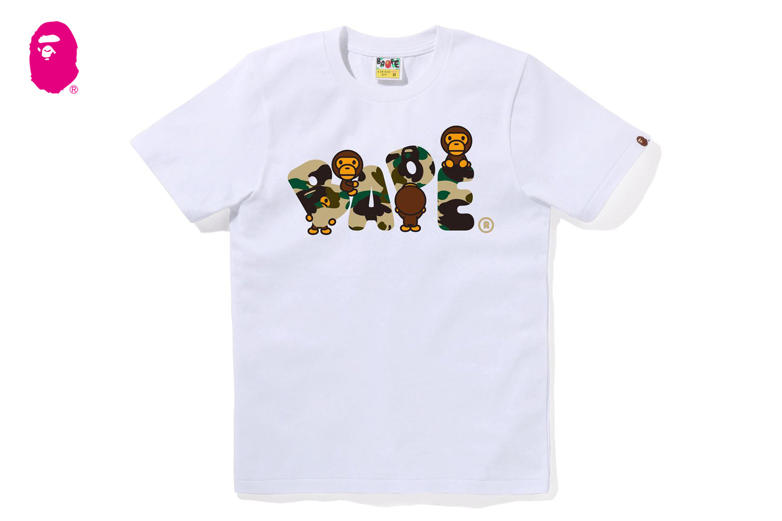 베이프 우먼즈 반팔티 1ST CAMO MILO BAPE LOGO TEE 4월 신상 2L30-210-016 - 상세 이미지 3