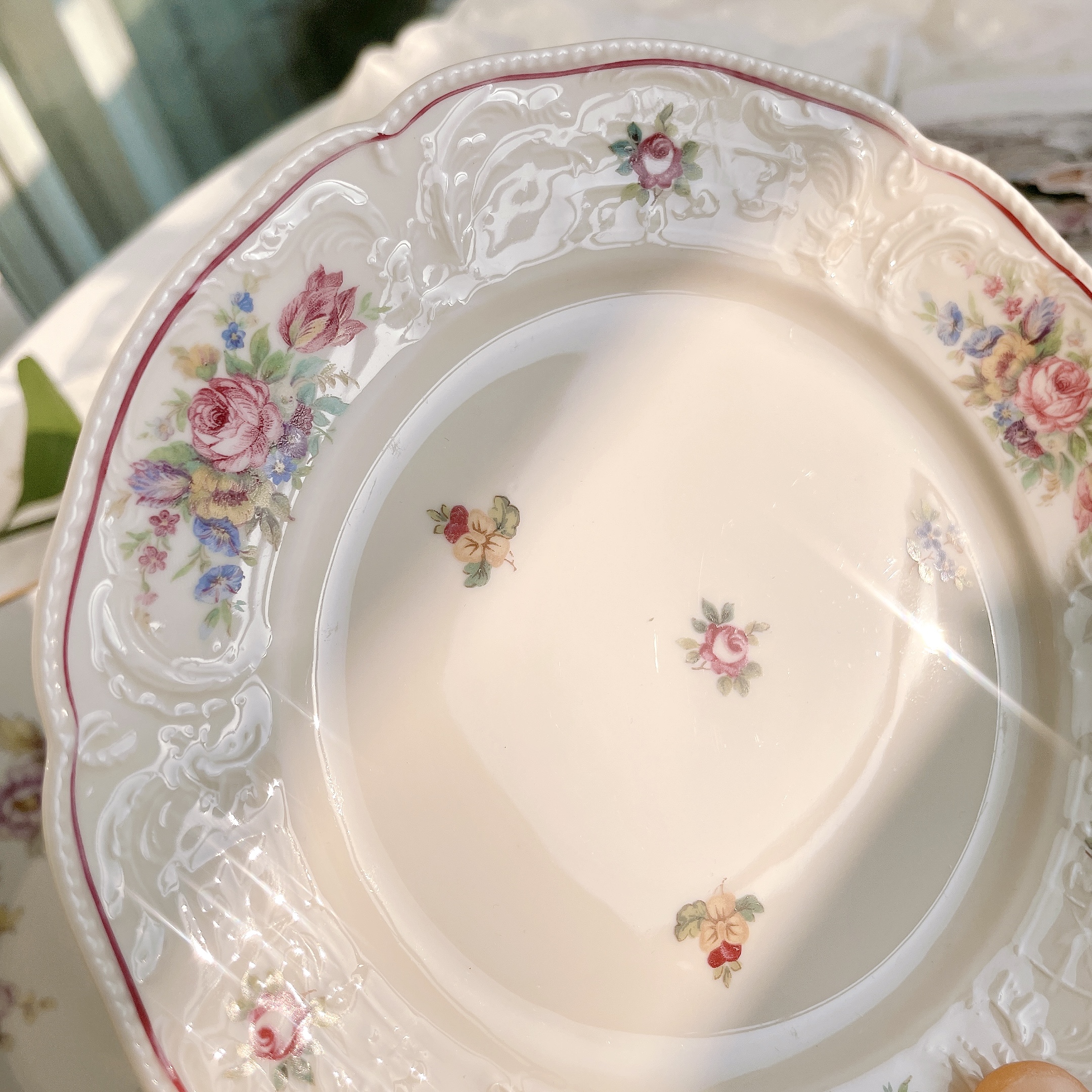 로젠탈 상수시 로젠 빈티지 디저트 접시 플레이트 홈카페 선물용 예쁜 그릇