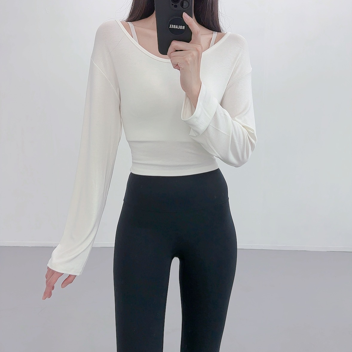 필라테스복 여성 요가복 필라테스복장 필라테스상의 애슬레저 요가옷 - 상세 이미지 2