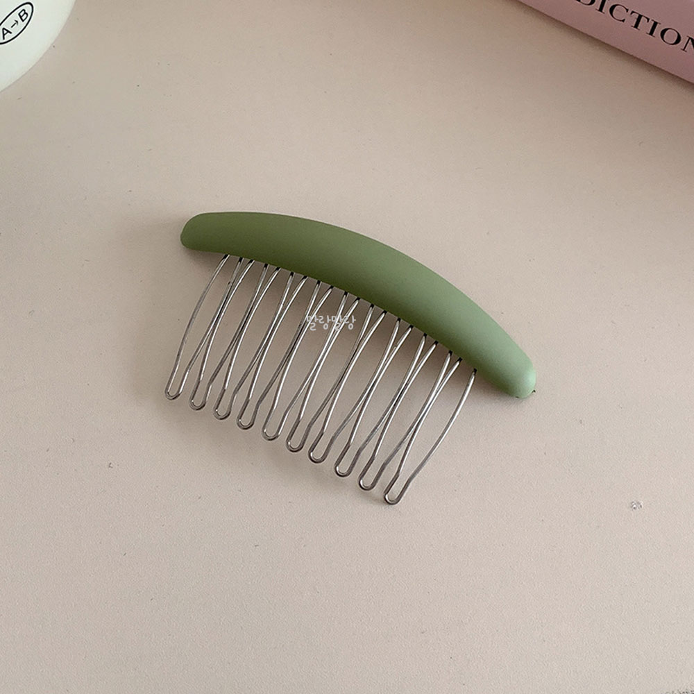 심플한 매트 헤어빗핀 옆머리 머리핀 베이직 무광 헤어삔 - 상세 이미지 5