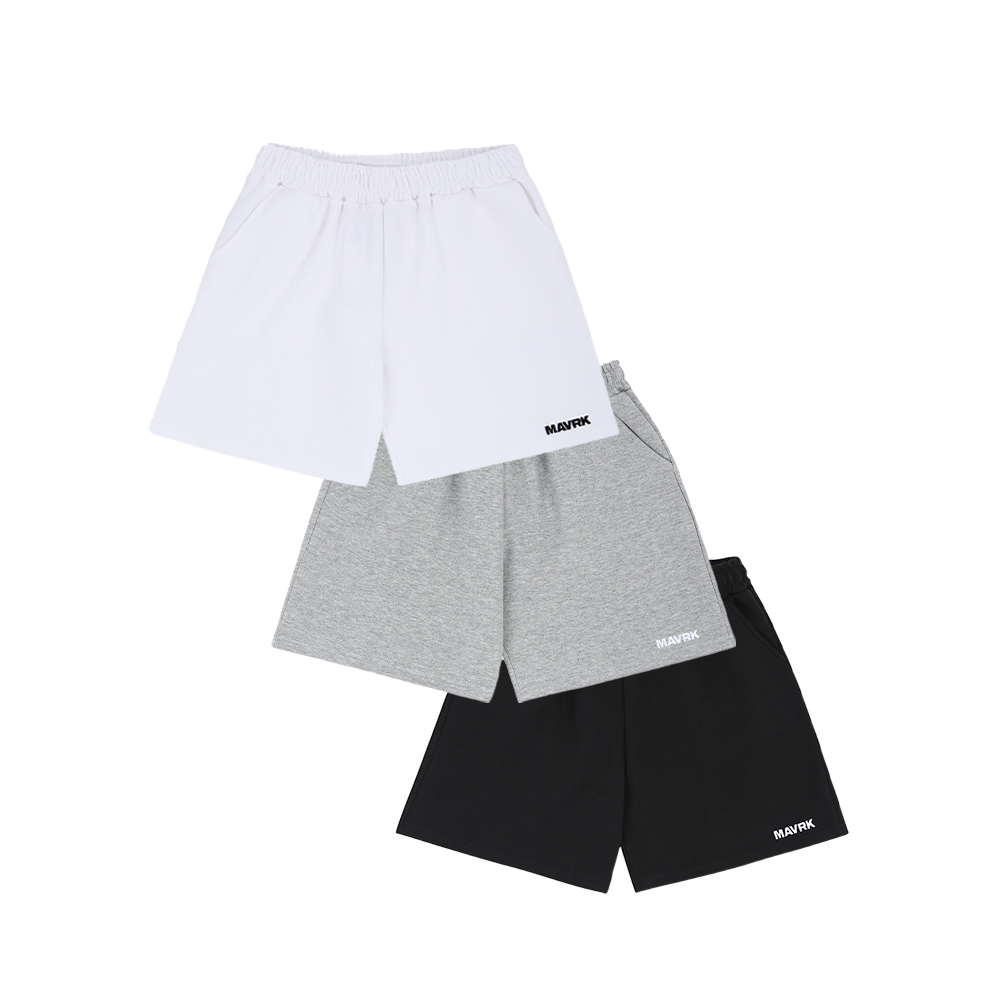 MAVRK(매버릭), 클래식 댑트 엠브로이드 3부 반바지 3COLORS - 상품 이미지