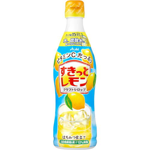 일본 아사히 크래프트 시럽 스킷토 레몬 / 희석용 원액 음료 470ml - 메인 이미지