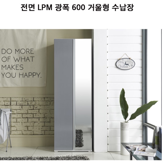 양문형 간이 도어장 600 전면 전신거울 시스템수납장 인테리어수납장 여닫이수납장 수납정리장