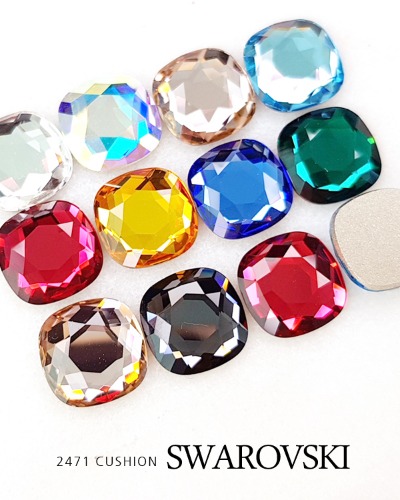 [AUSTRIA CRYSTALS] #2471 쿠션컷 플랫백 : 보니비 네일