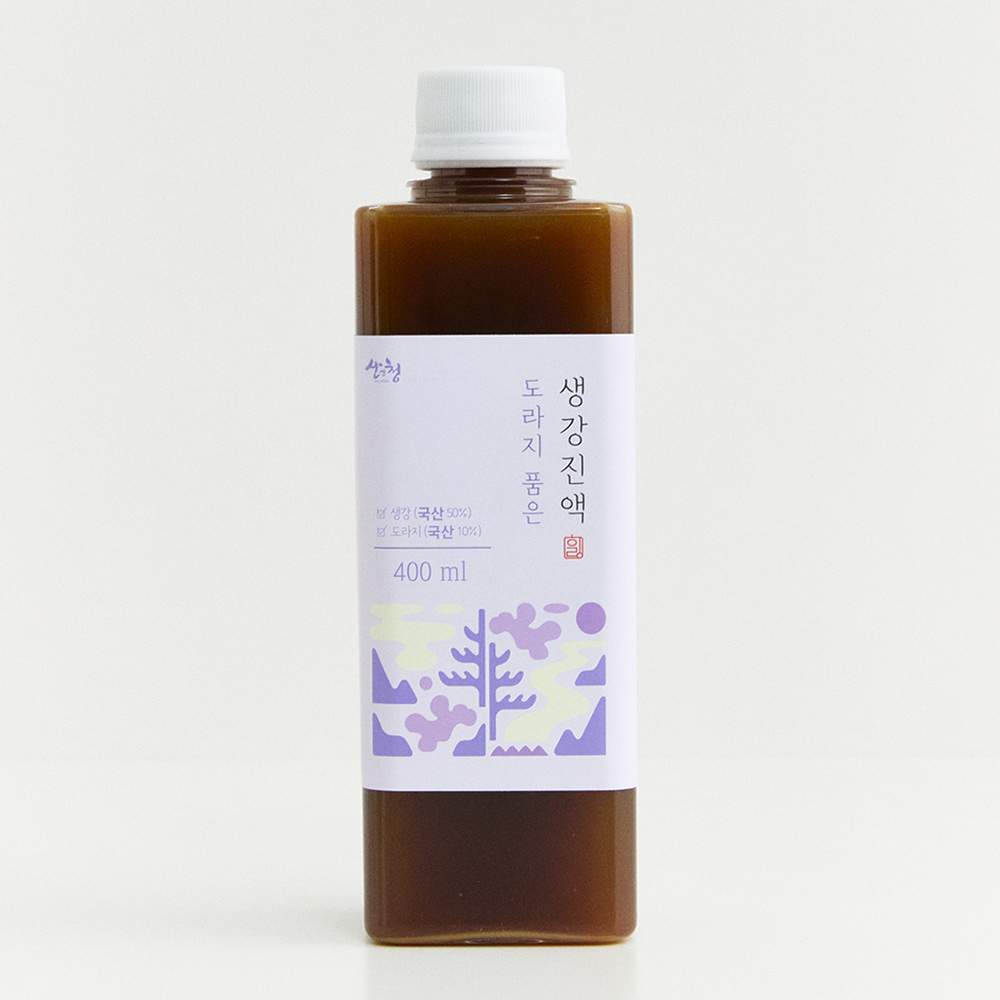 지리산 산청 도라지품은 생강진액 400ml (생강청) 힐링힐 - 상품 이미지