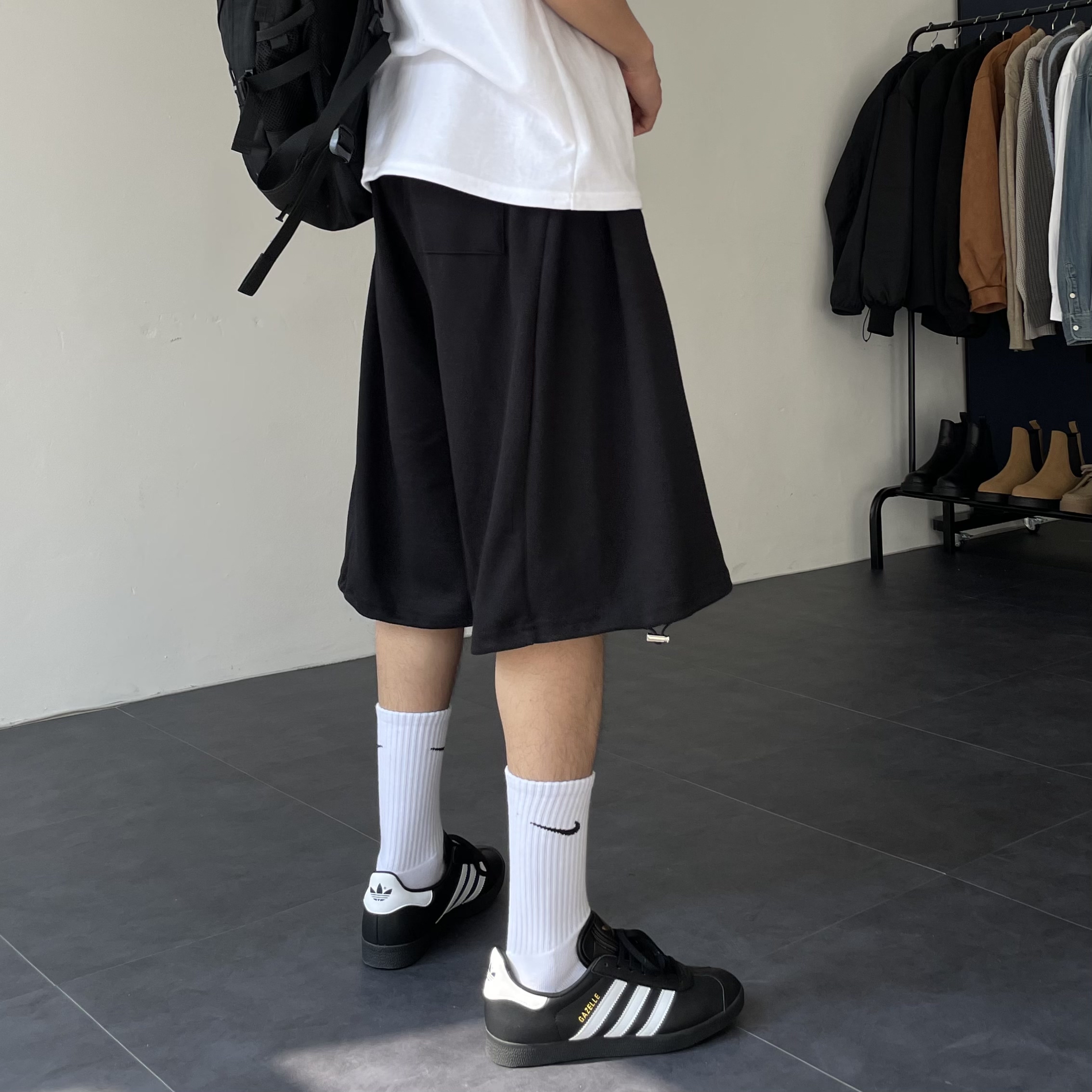 1+1 남자버뮤다팬츠 빅사이즈반바지 남자와이드반바지 이미지 8