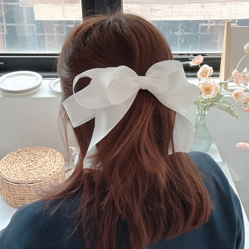 (제작)러블리여신 왕리본핀 올림머리 반묶음머리핀 볼륨핀 자동핀 헤어삔 삔 - 상세 이미지 2