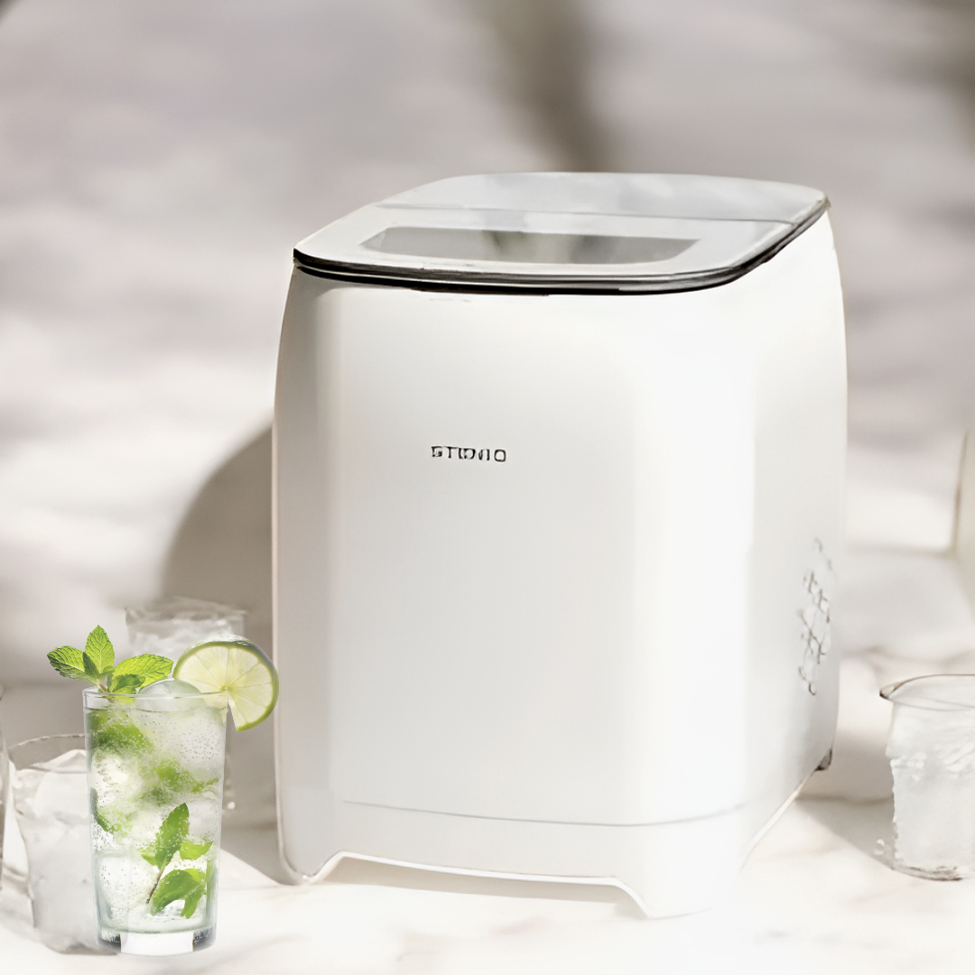 스타일 미니제빙기 사무실 가정용 소형 얼음만드는기계 아이스 스터디카페 탕비실 국산 살균