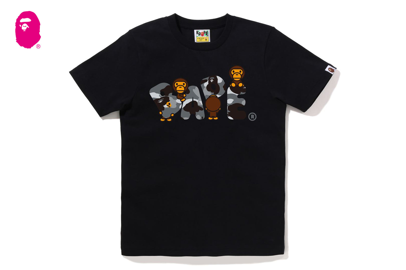 베이프 우먼즈 반팔티 1ST CAMO MILO BAPE LOGO TEE 4월 신상 2L30-210-016 - 상세 이미지 5