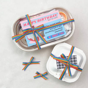 무지개 포장끈 1롤 도시락 답례품 선물 포장 레인보우 리본 끈 실사용 후기 | 효과 있을까? - 상품 이미지 4