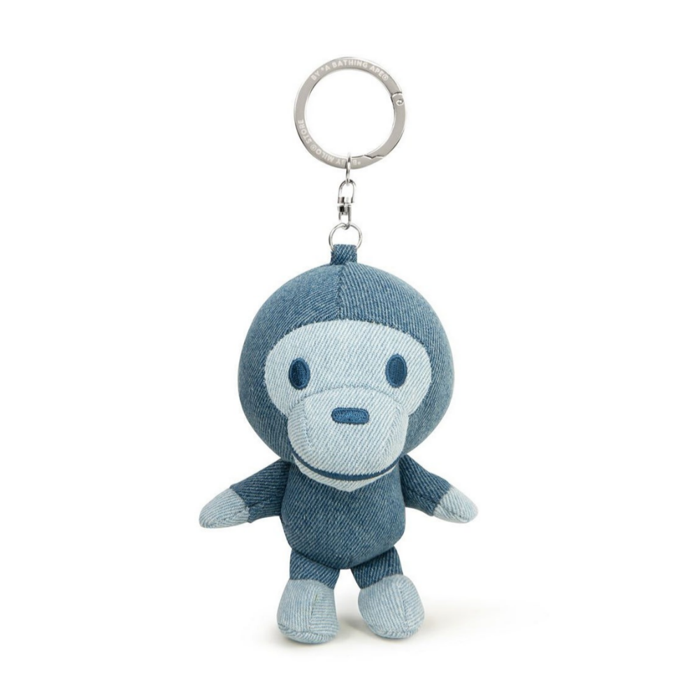베이프 키체인 BABY MILO PLUSH DENIM DOLL KEYCHAIN 4월 신상 AK70-182-311 - 메인 이미지