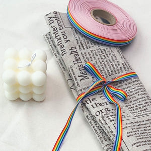 무지개 포장끈 1롤 도시락 답례품 선물 포장 레인보우 리본 끈 실사용 후기 | 효과 있을까? - 상품 이미지 3