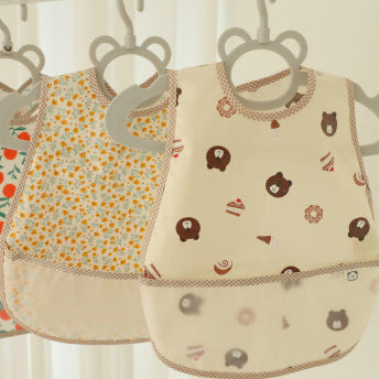 리에또 아기 이유식 방수 턱받이 어린이집 유아턱받이