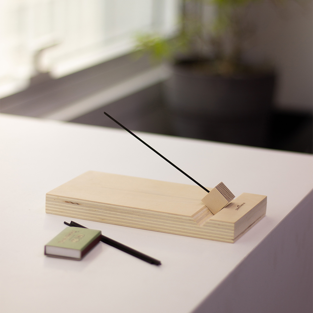 아로마코 센트홈 인센스 V 트레이+자작 큐브 홀더