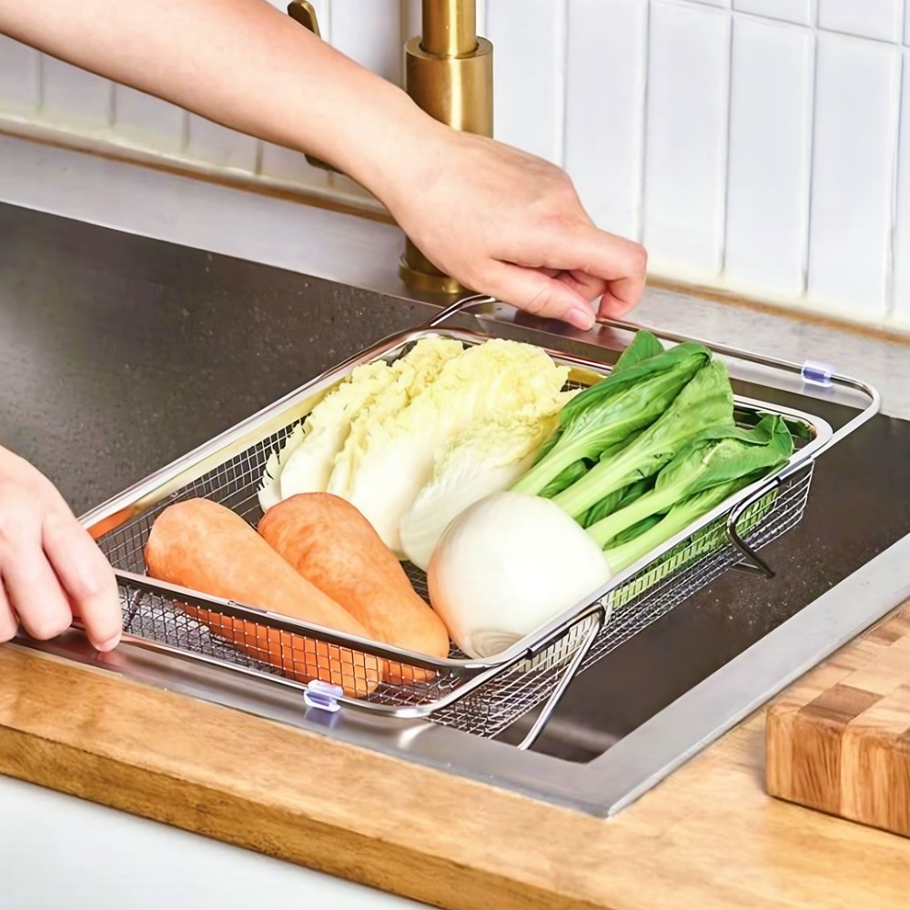 길이조절 확장 물빠짐 개수대 건조대 올스텐 싱크대 식기 그릇 설거지