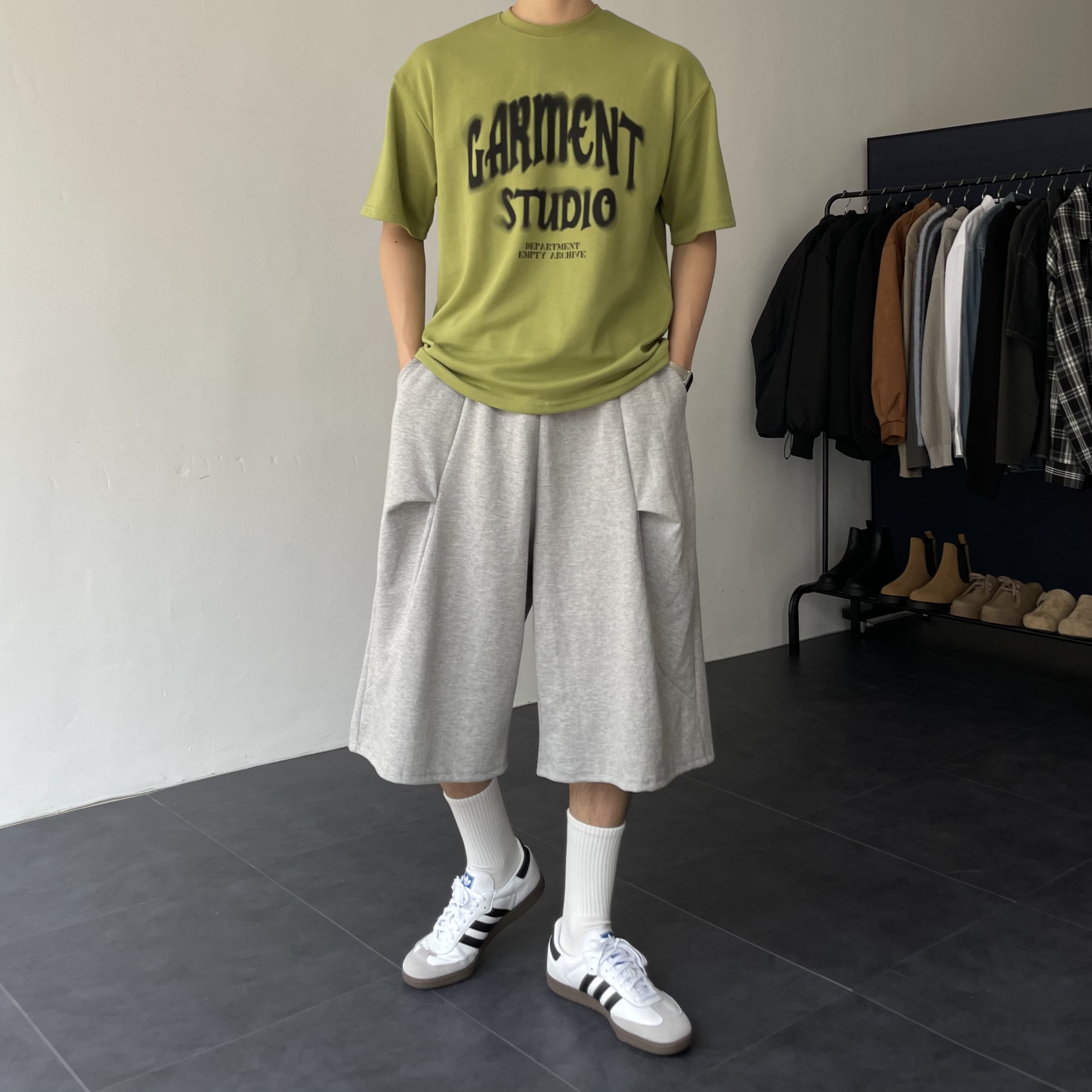 남자7부반바지 남자버뮤다팬츠 벌룬팬츠 - 상세 이미지 3