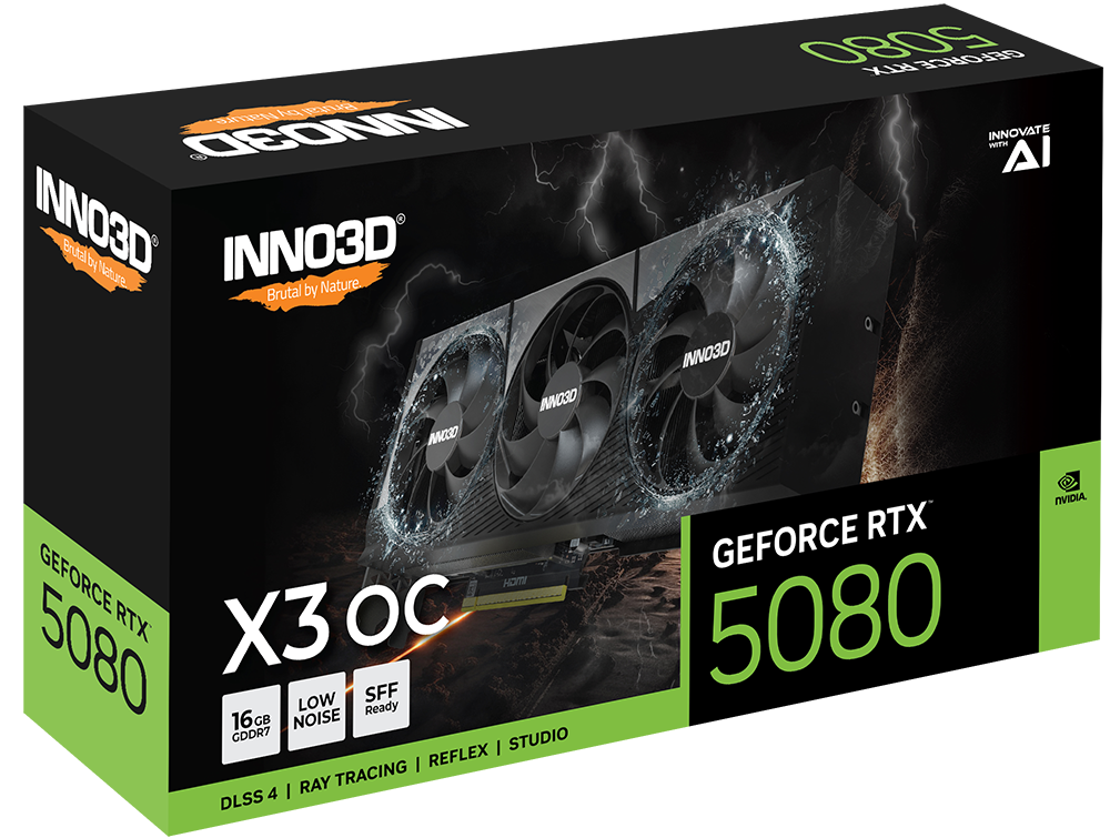 INNO3D RTX5080 그래픽카드 지포스 OC D7 16GB X3 블랙 - 상세 이미지 2