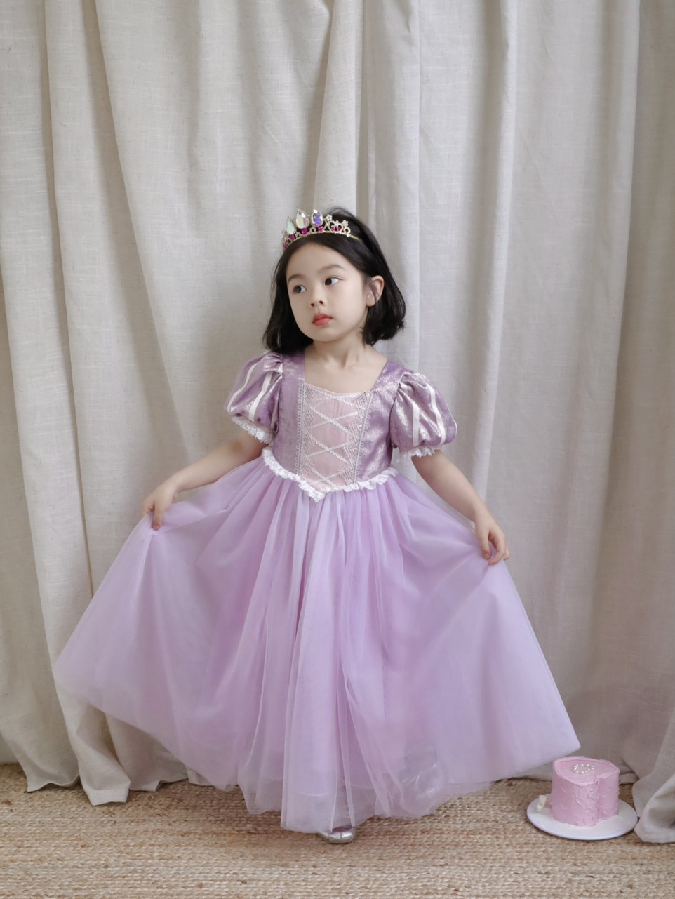 어린이날 선물 공주 생일 라푼젤 드레스 원피스 피오나 - 상품 이미지