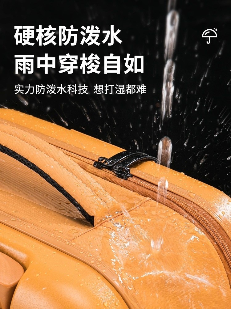 폴더블캐리어 확장 블랙 기내반입 남성 가방 심플 여행 제트 머스타드 옐로우 20인치 - 상세 이미지 3
