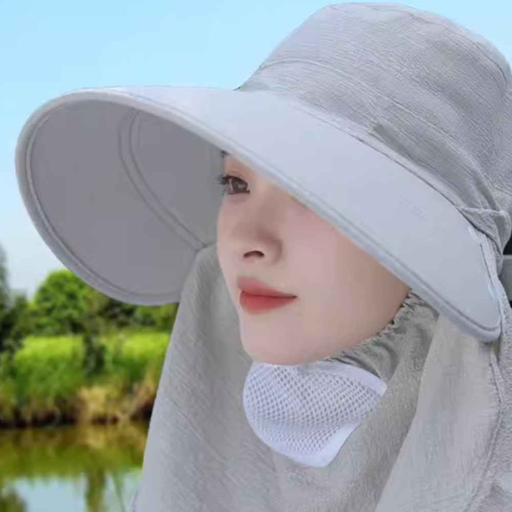 땡볕일모자 햇빛 햇볕 가리는 가리개 과수원 텃밭 농촌 차광 모자 - 상세 이미지 5