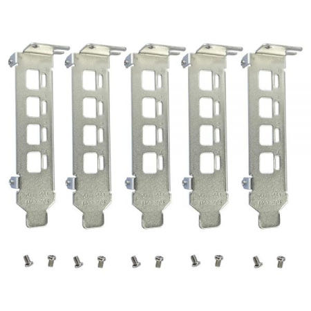 [해외]BestParts NVIDIA Quadro K1200 NVS 510 P400 P600 P1000용 5팩 뉴 제너릭 로우 프로파일 브래킷 교체품, 나사 포함