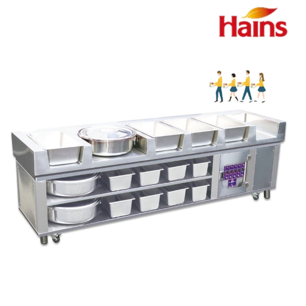 회사 구내식당 5찬 급식배식대 학교 보냉 보온배식대 : 신일N위시웨이