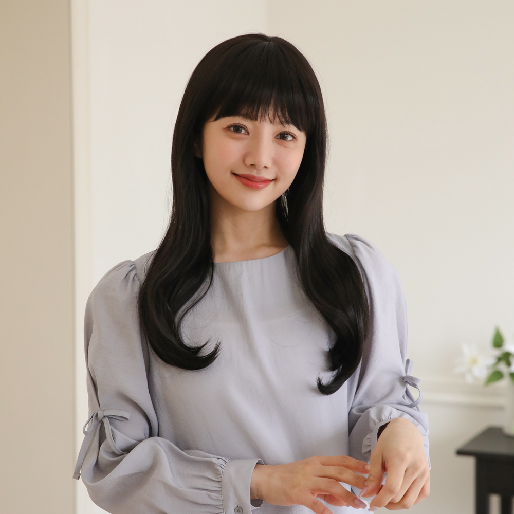 웨이브 통가발 S컬펌 긴머리 여자 가발 - 상세 이미지 3