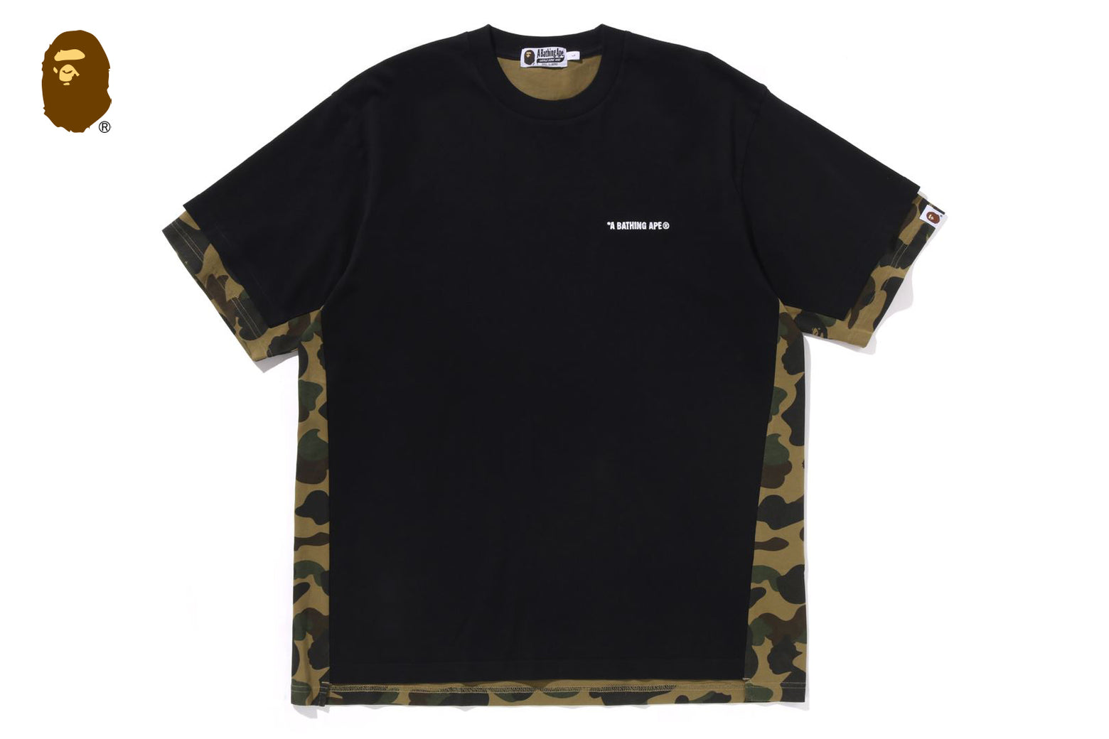 베이프 반팔티 1ST CAMO HEAVY WASHED BLOCKING RELAXED FIT TEE 4월 신상 1L30-109-337 - 상세 이미지 3