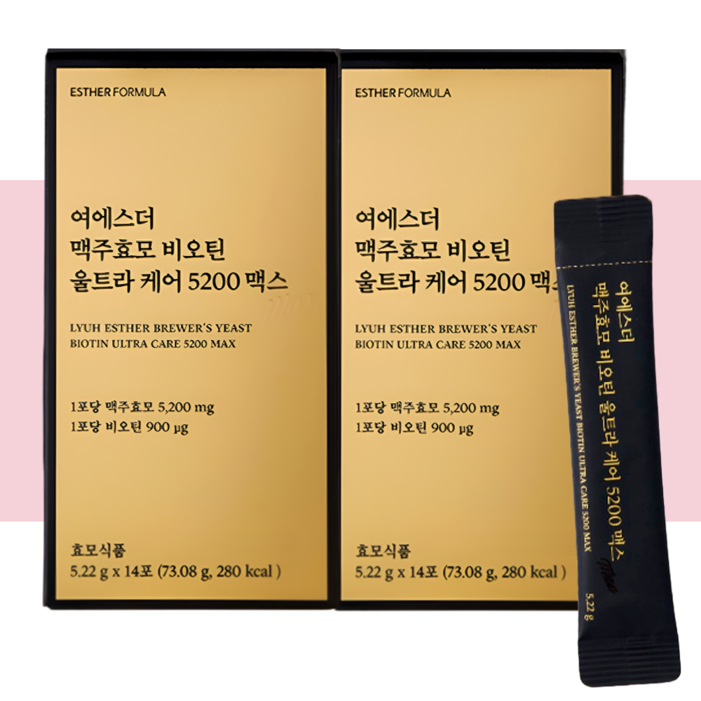 에스더포뮬러 맥주효모 비오틴 ULTRA맥스5200 여에스터 14포X2개