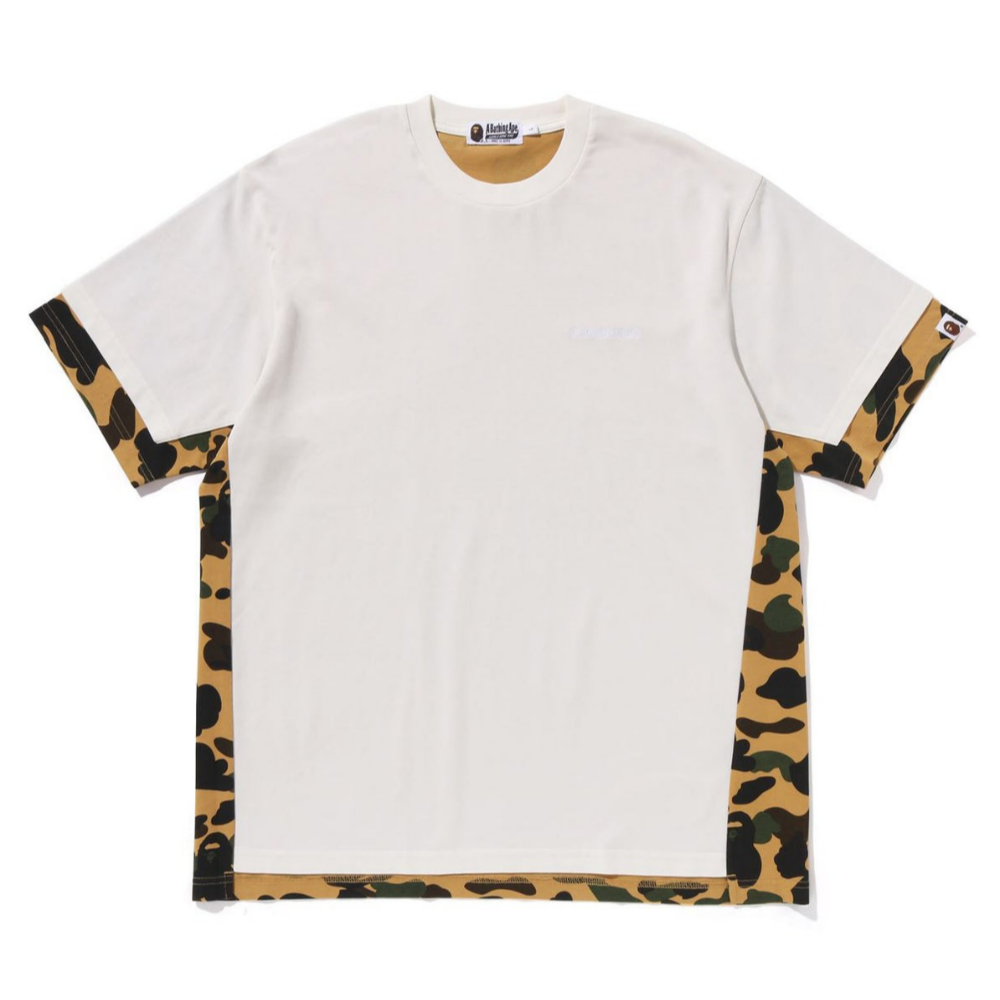 베이프 반팔티 1ST CAMO HEAVY WASHED BLOCKING RELAXED FIT TEE 4월 신상 1L30-109-337 - 메인 이미지