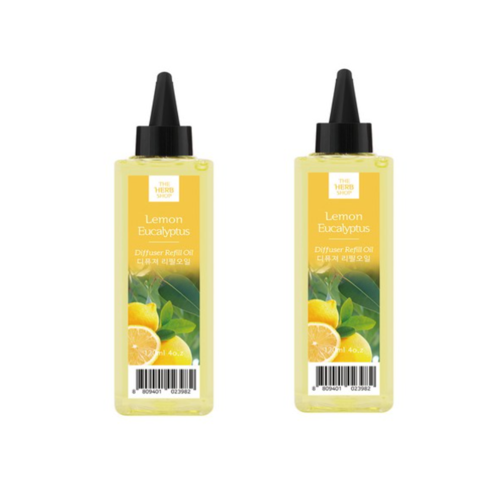 더허브샵 디퓨저 리필 오일 레몬유칼립투스 120ml X2 : 비엔엠코리아