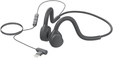 [해외]골전도 이어폰 유선 오픈 이어 마이크 헤드폰 귀가리지않고 가벼운 핸즈프리 통화 헤드셋 3.5mm 편안한 묶음배송가능